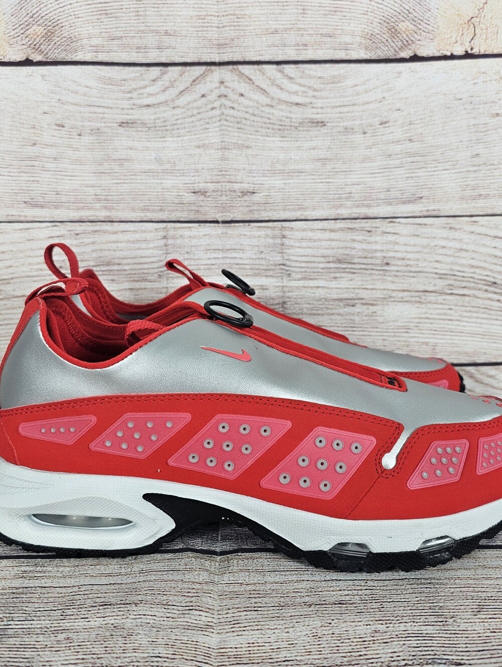 Nike Air Sunder SNDR Max Fusion Red Silver IH3988-001 Women’s Size 9.5 NWOB